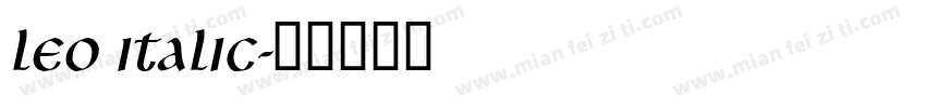 Leo Italic字体转换